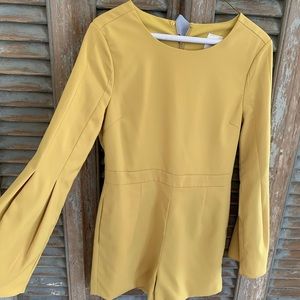 Yellow romper size medium.